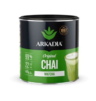 ARKADIA MATCHA CHAI GREEN TEA 440G TIN