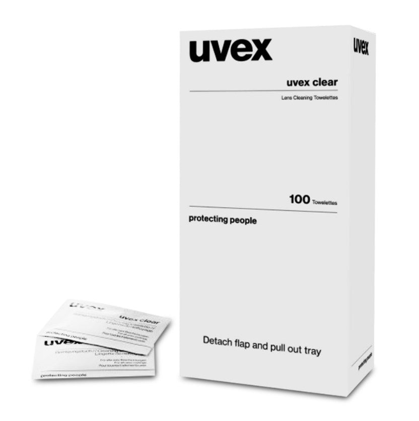 UVEX LENS CLEAR TOWELETTES (WIPES)