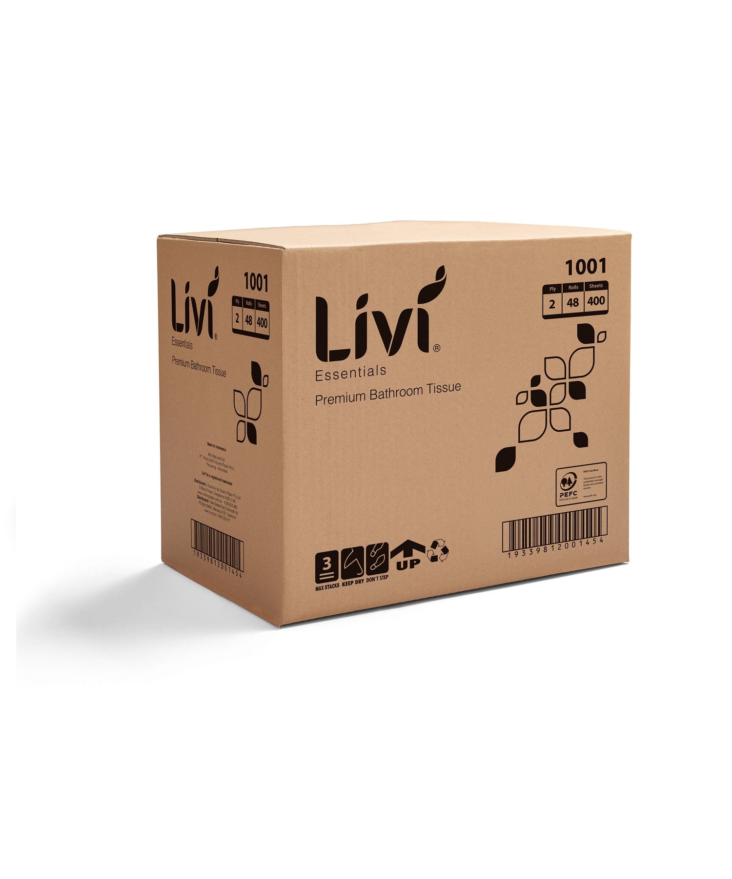 LIVI ESSENTIALS TOILET PAPER (CTN 48)