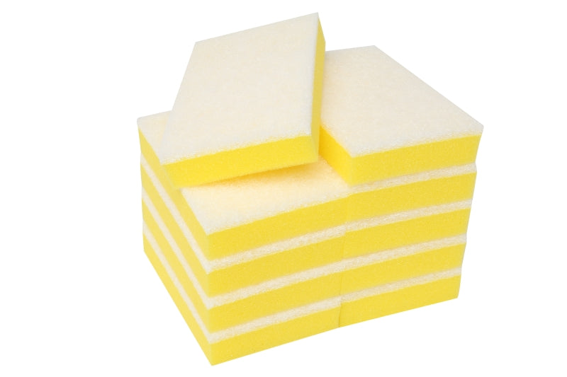 NON SCRATCH SCOURER SPONGE - YELLOW & WHITE
