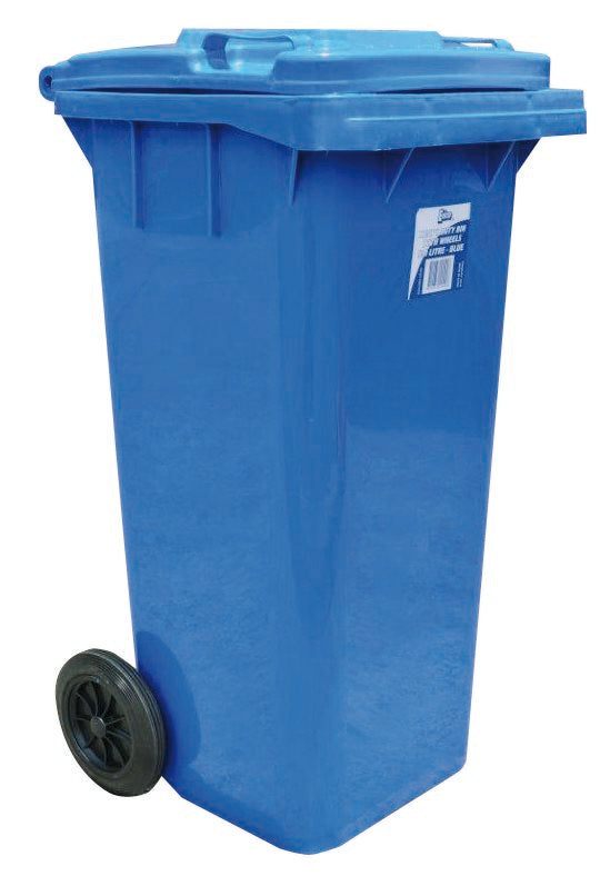 120L HEAVY DUTY WHEELIE BIN - BLUE