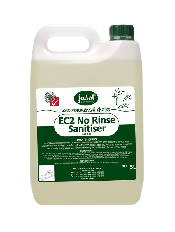 EC2 NO RINSE SANITISER 5 LITRE
