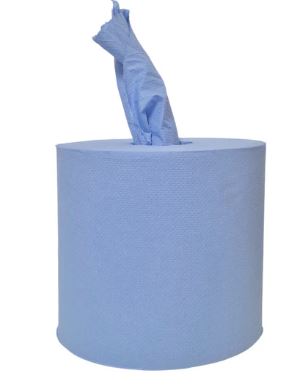 BLUE CENTREFEED TOWEL - 1 PLY