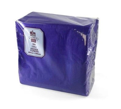 CAPRICE 2 PLY DINNER PURPLE (PKT 100)