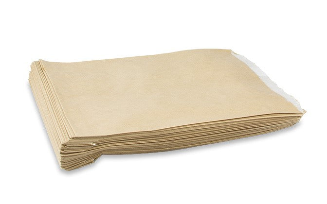 2 LONG GREASEPROOF BROWN BAGS (PKT 500)