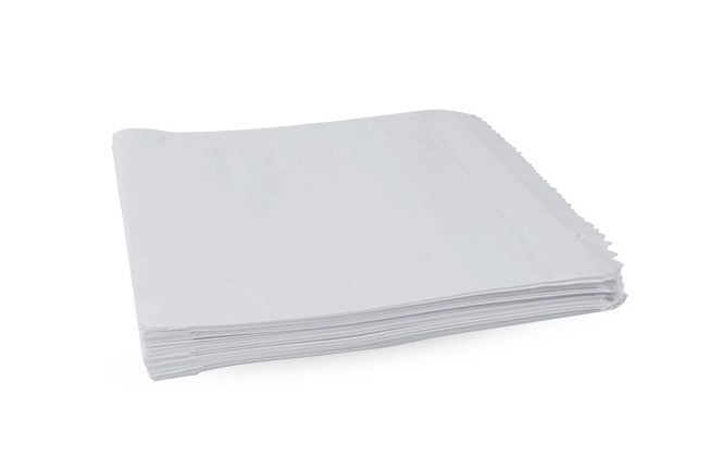 2 SQUARE GREASEPROOF WHITE BAGS (PKT 100)