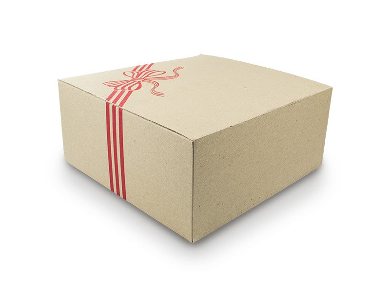 NO 10 CAKE BOX H/DUTY RED 255MM