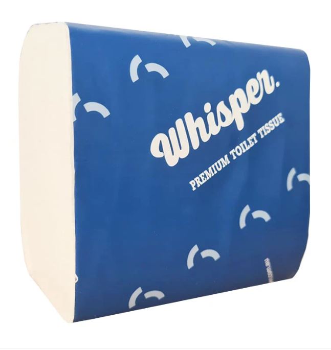 WHISPER 2 PLY INTERLEAVED T/TISSUE