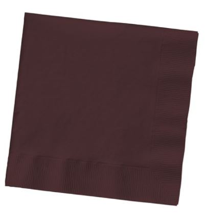ALPEN 2 PLY DINNER NAPKIN CHOCOLATE (PKT 100)