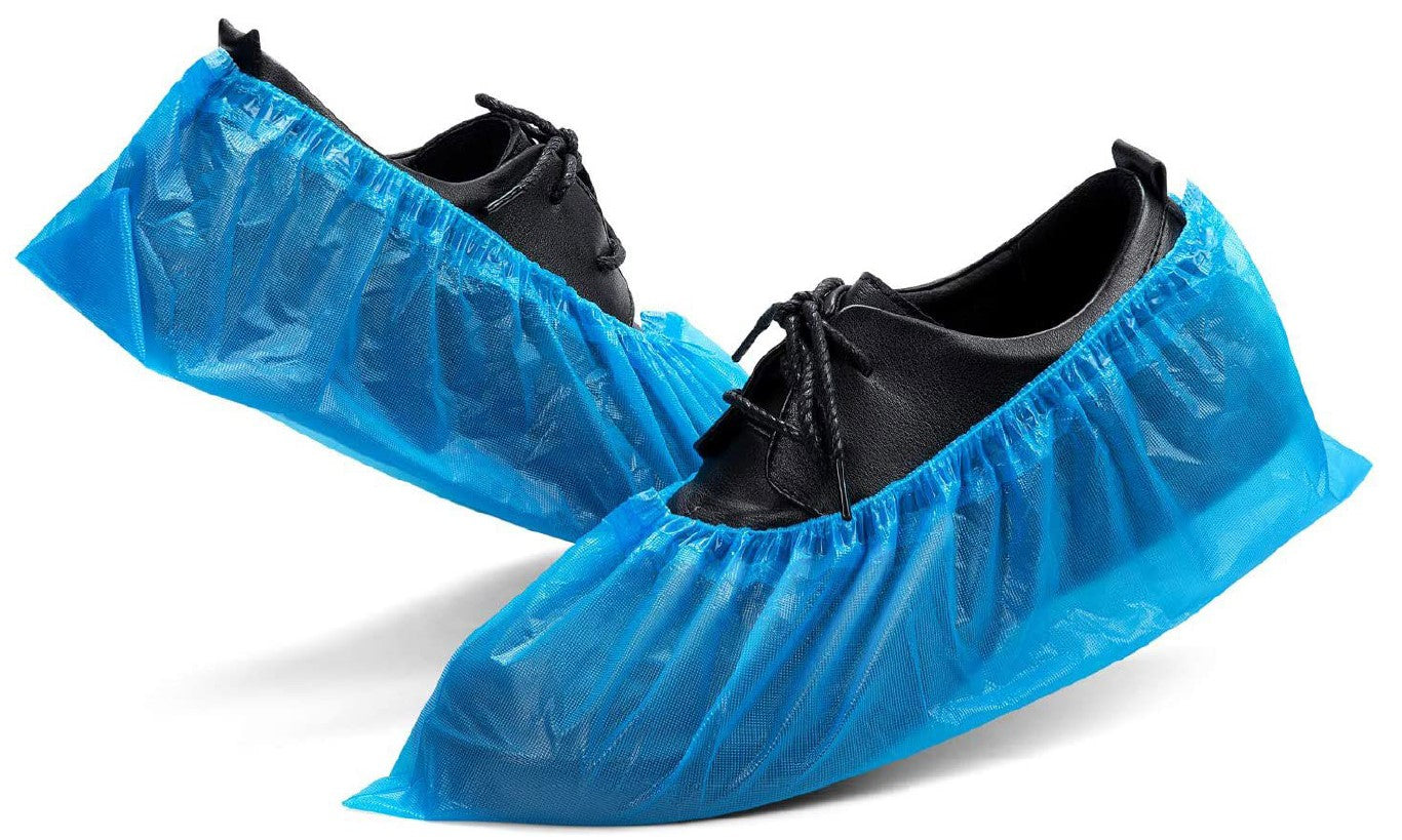 CPE WATERPROOF SHOE COVERS BLUE