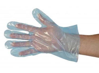 POLY D GLOVES LARGE