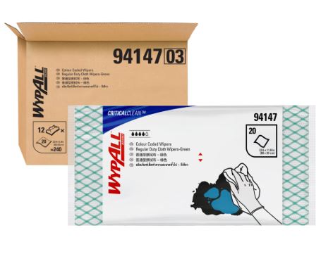 WORKFORCE WIPES GREEN PKT (12/CTN)