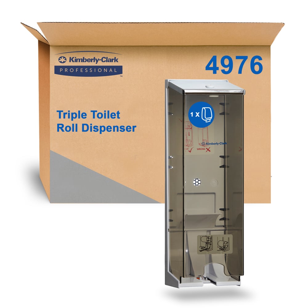 KCA POLY CARB 3 ROLL TOILET TISSUE DISPENSER