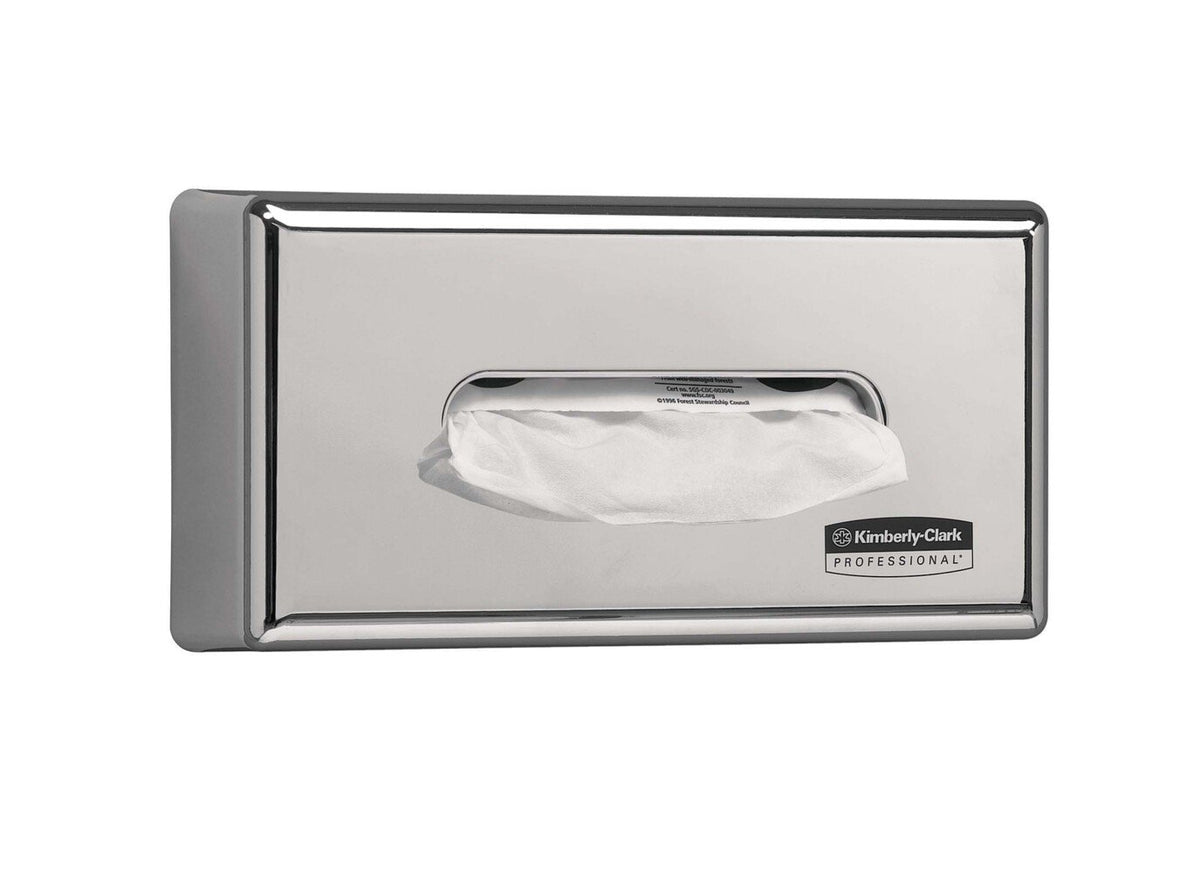 CHROME FACIAL TISSUE DISPENSER LOCKABLE