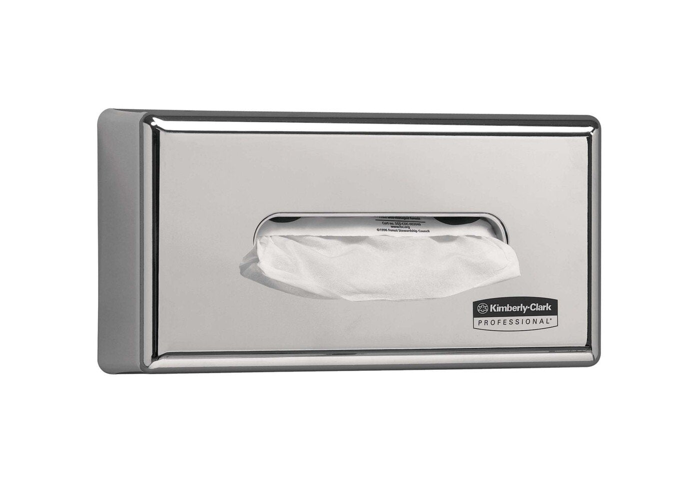 CHROME FACIAL TISSUE DISPENSER LOCKABLE