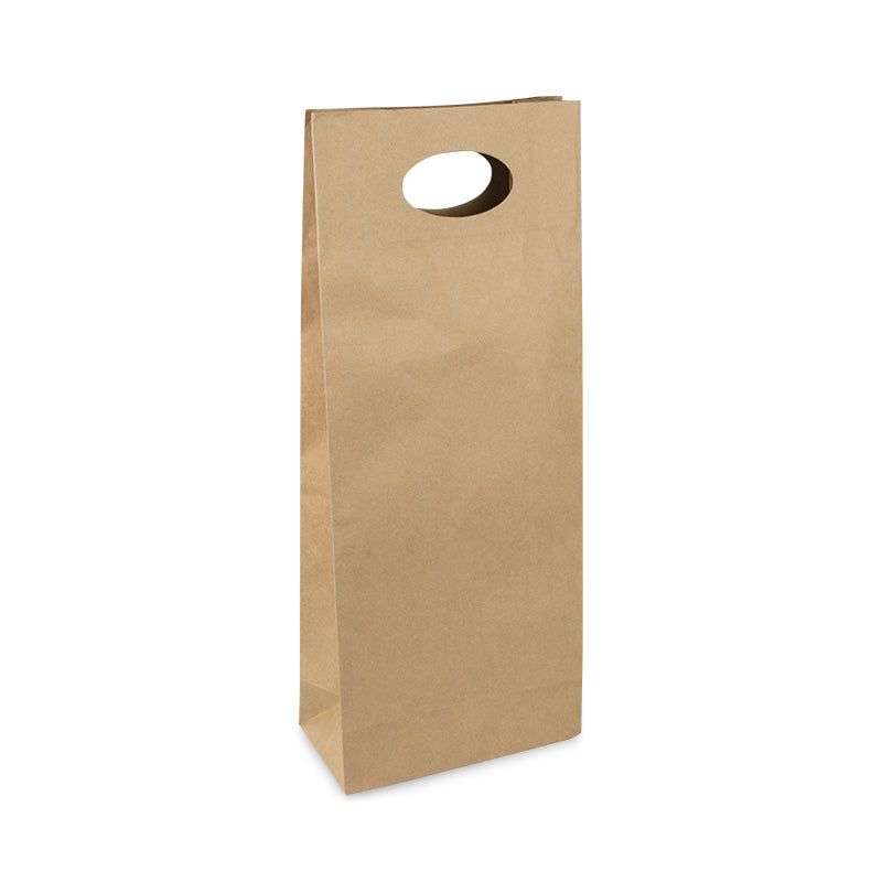 SHAMROCK DIE CUT HANDLE DOUBLE WINE BOTTLE BAGS (CTN 120)