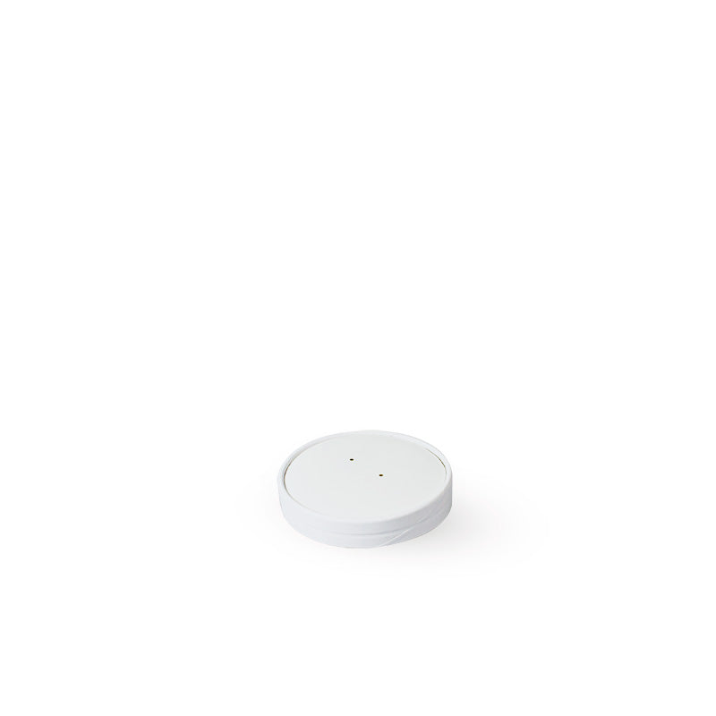 SHAMROCK VENTED LID 8OZ WHITE (10/CTN)