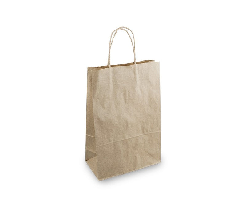 SHAMROCK SMALL TWIST HANDLE #16 BROWN BAGS (CTN 250)