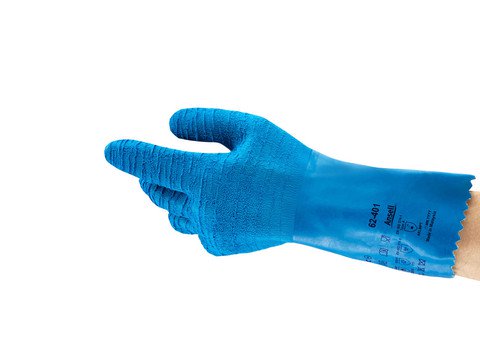 ALPHATEC 62-401 BLUE GAUNTLET GLOVE SIZE 10