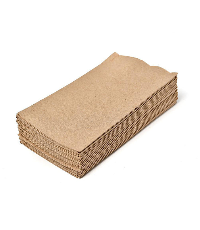 2 PLY KRAFT QUILTED DINNER NAPKIN 1/8 FOLD (PKT 100)