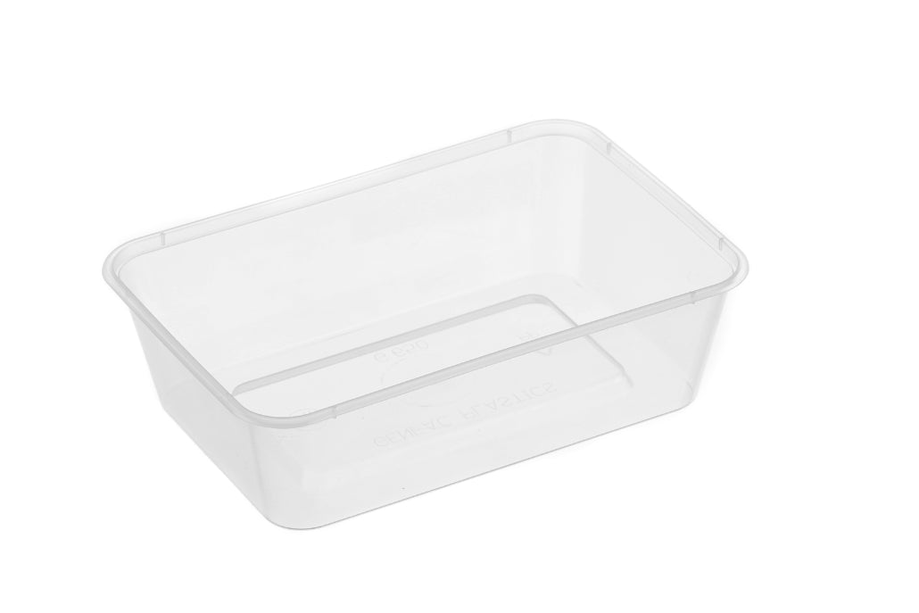 GENFAC 650ML RECTANGLE CONTAINER (SLV 50)