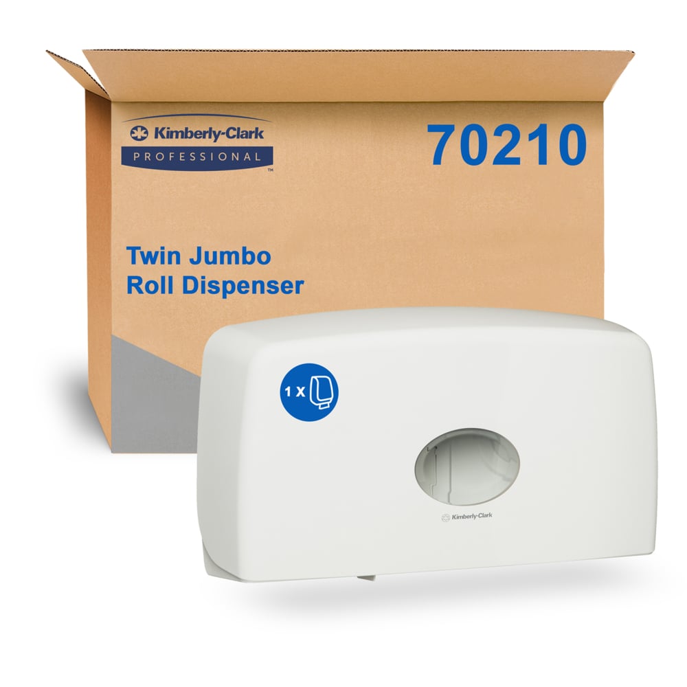 KCA TWIN JUMBO T/ROLL DISPENSER
