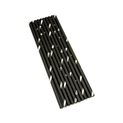 SHAMROCK ZIRRO BLACK PAPER REG STRAWS