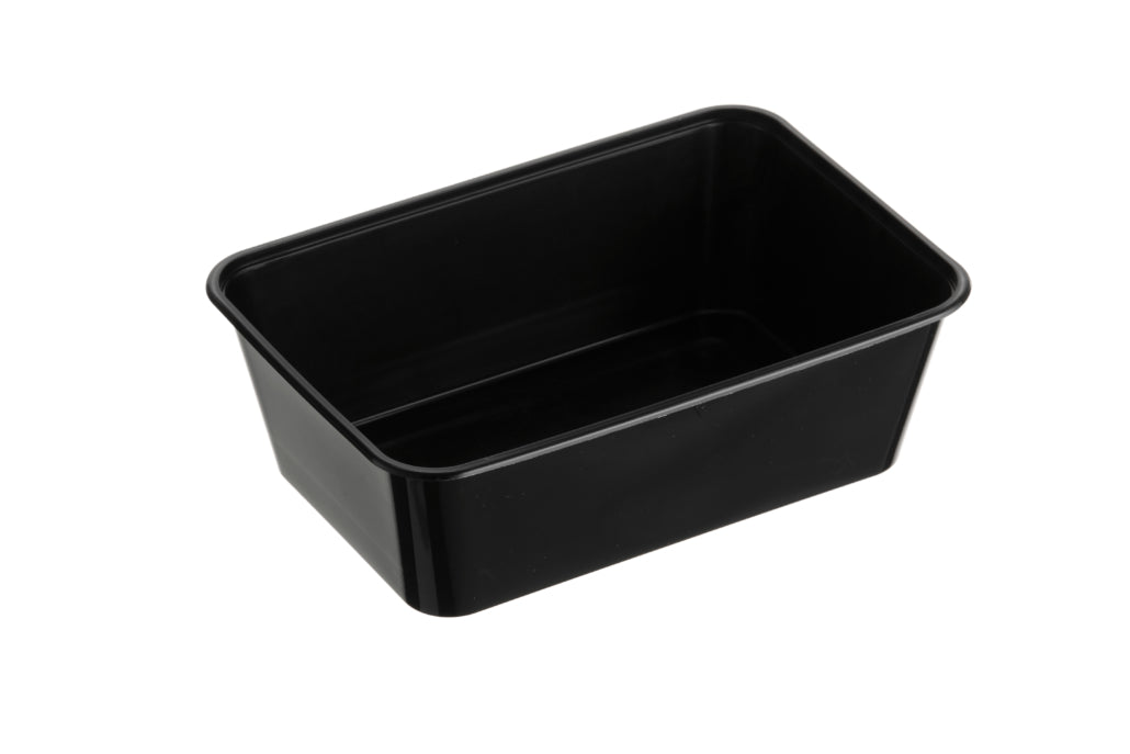 GENFAC 750ML BLACK RECTANGLE CONTAINER (SLV 50)