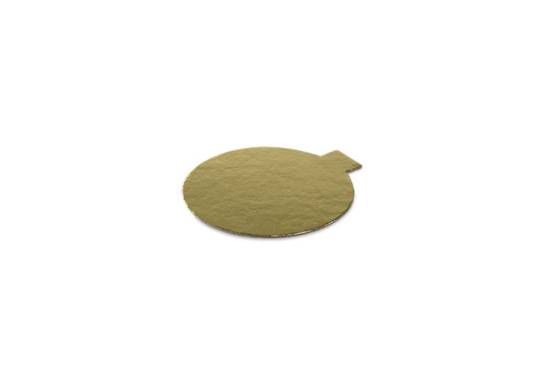 80MM GOLD CIRCLE BOARDS WITH TABS (PKT 100)