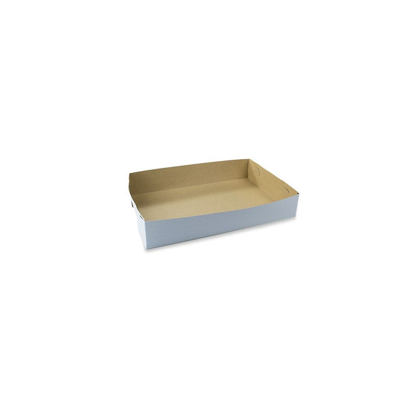 #20 SHAMROCK CAKE TRAY WHITE