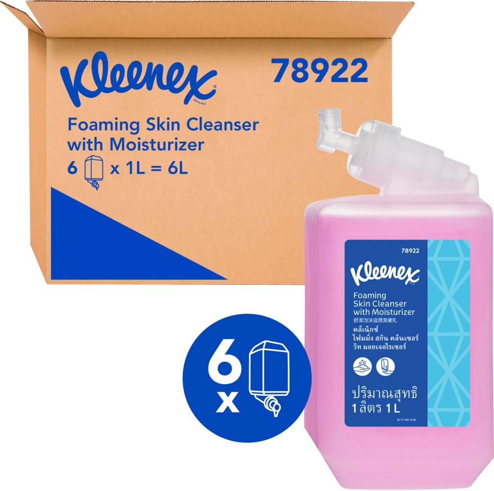 KLEENEX SKINCARE FOAM SOAP (CTN 6 X 1L)