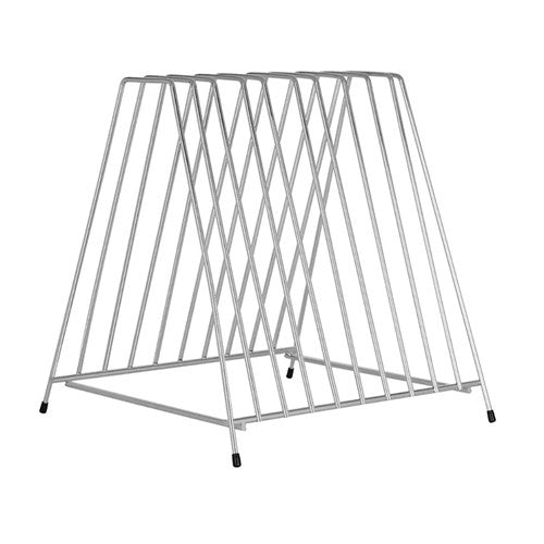 CUTTING BOARD 10 SLOT RACK CHROME