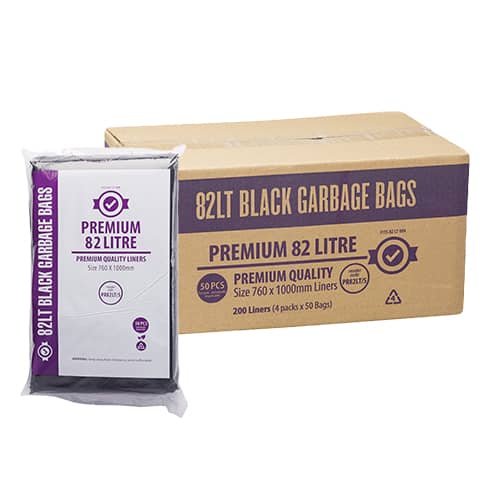 80 LITRE FLAT BIN LINER (4PKTS /CTN)