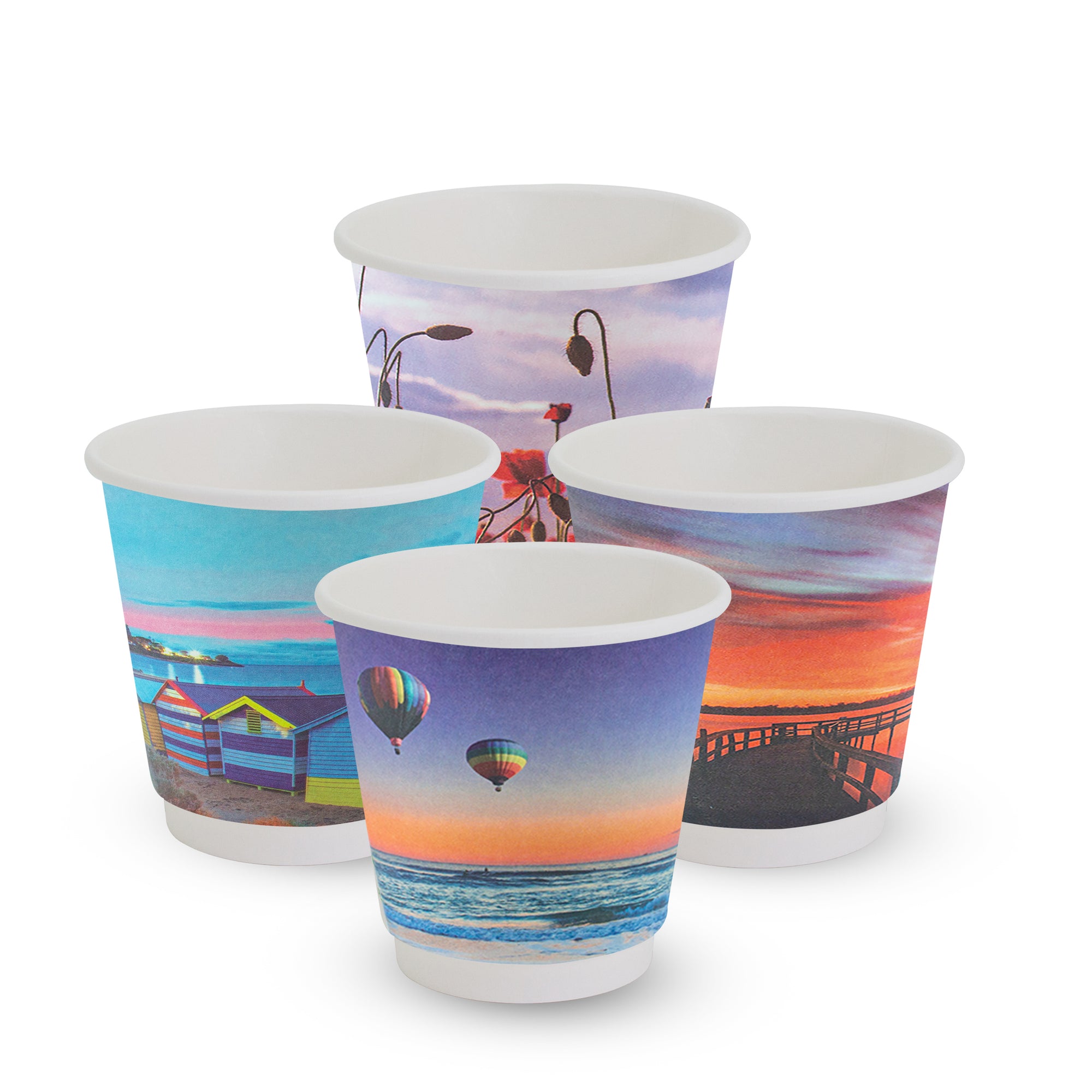 8OZ D/WALL PLA SMOOTH POSTCARD CUP