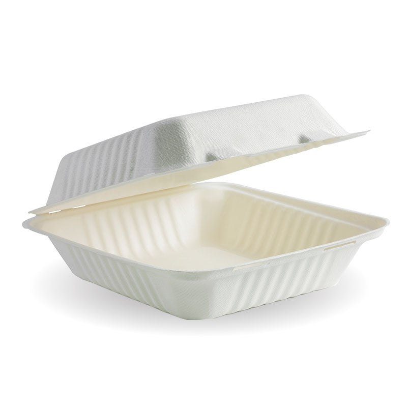 BIOPAK CLAMSHELL 7.8&quot; X 8&quot; X 3&#39;&#39; (SLV 100)