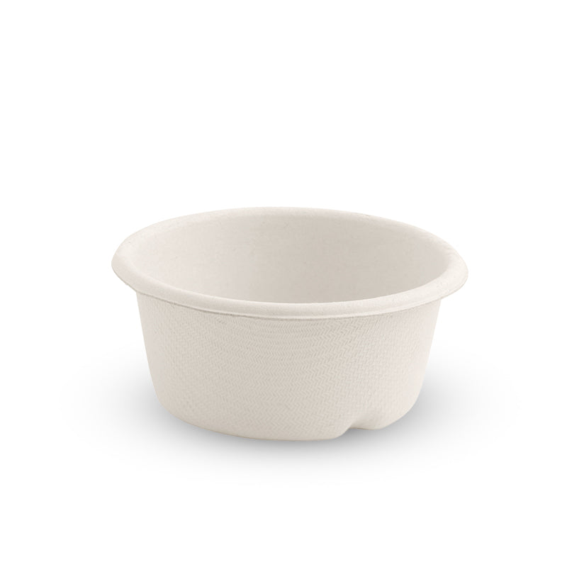 BIOPAK 60ML BIOCANE SAUCE CUP WHITE (SLV 50)
