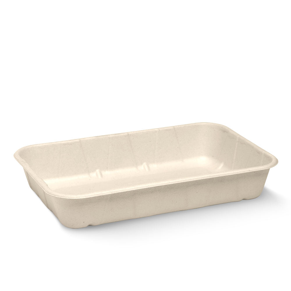 1KG PLANT FIBRE PRODUCE TRAY (125/SLV)