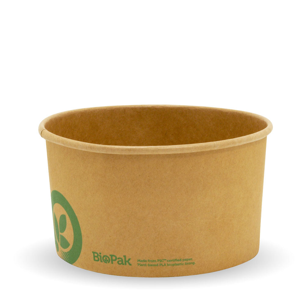 BIOBOARD LARGE KRAFT BOWL 1000ML