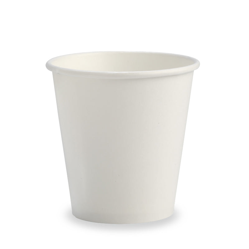 6OZ SINGLE WALL WHITE BIOPAK CUP