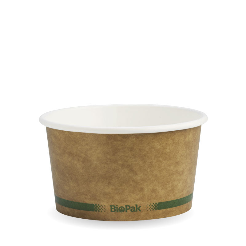 BIOPAK 12OZ KRAFT PAPER BOWL