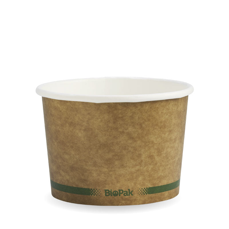 BIOPAK 16OZ KRAFT PAPER HOT BOWL