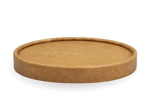 12-32OZ KRAFT PAPER BIOBOWL LID (SLV 25)