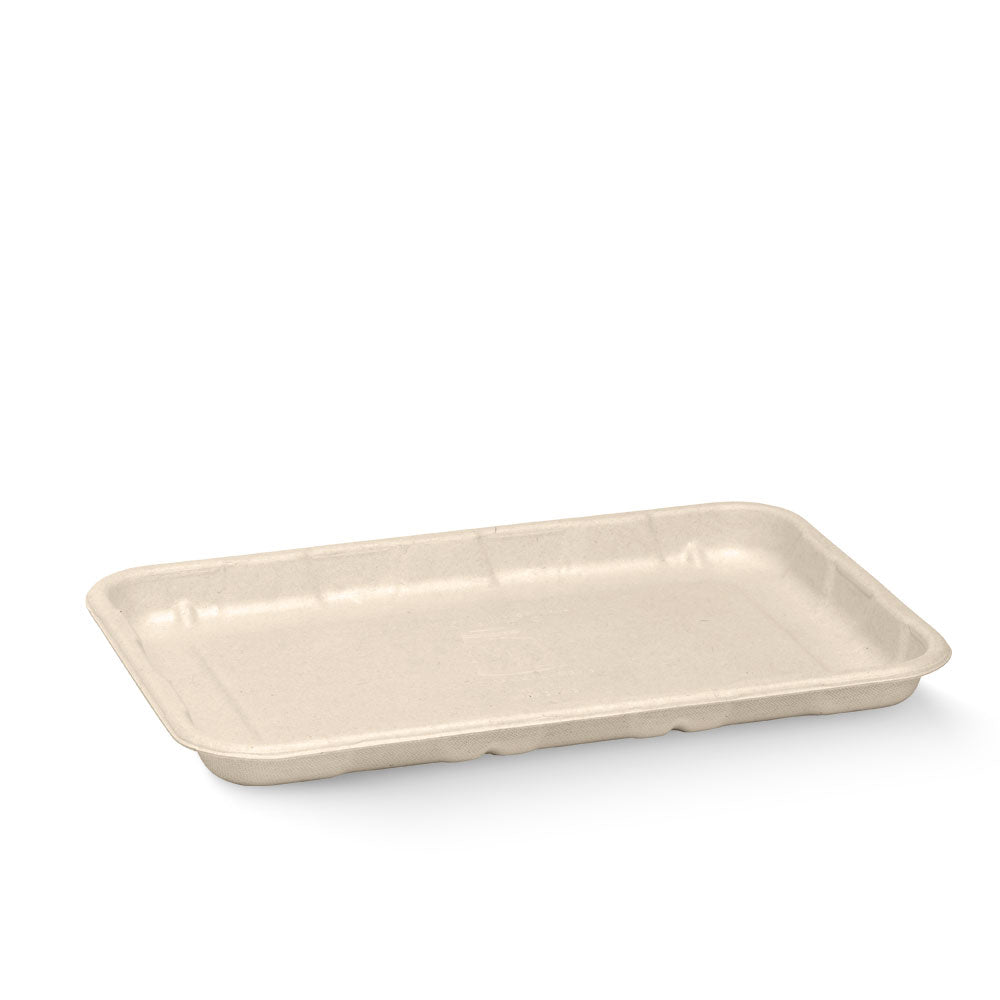 BIOPAK 8 X 5 BIOCANE PRODUCE TRAY (SLV 125)
