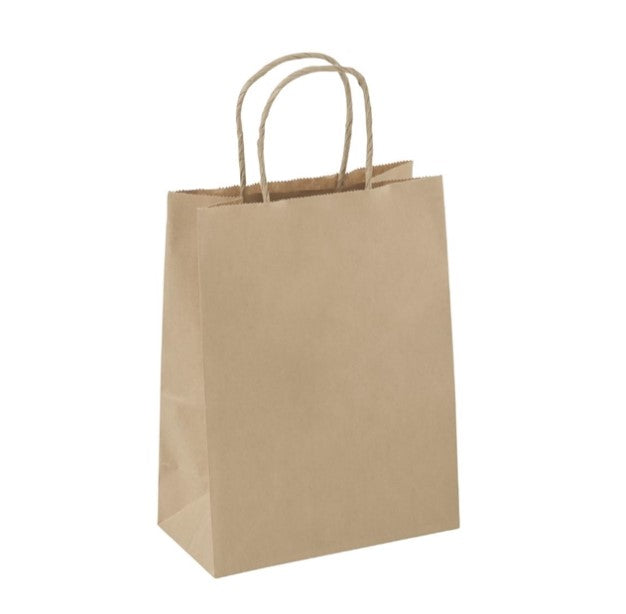 DETPAK JUNIOR TWIST HANDLE PAPER BAGS (CTN 250)
