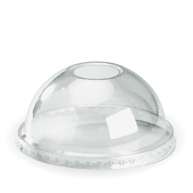 BIOPAK DOME LID WITH HOLE 300-700ML (SLV 100)
