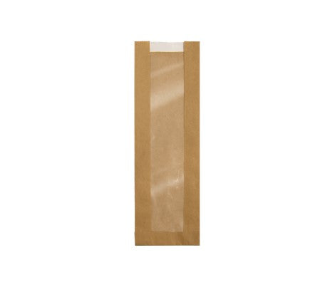 BAGUETTE WINDOW PAPER BAGS (CTN 500)