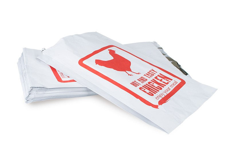 PRINTED CHICKEN BAGS FOIL LINED (PKT 250)