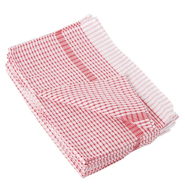 RED JUMBO TEA TOWELS