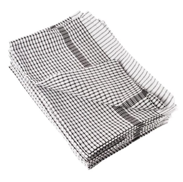 BLACK JUMBO TEA TOWELS