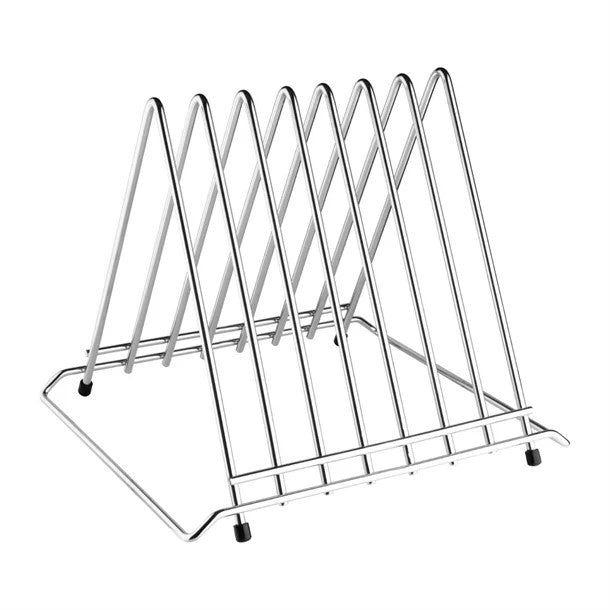 CUTTING BOARD 7 SLOT RACK CHROME